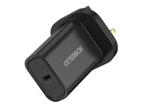OtterBox - Strömadapter - 30 Watt - PD (USB-C) - svart 78-81345