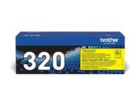 Brother TN320Y - Gul - original - tonerkassett - för Brother DCP-9055CDN, DCP-9270CDN, HL-4140CN, MFC-9460CDN, MFC-9465CDN, MFC-9970CDW TN320Y