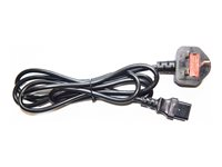 Multibrackets - Strömkabel till BS 1363A (hane) - 220 - 240 V - 13 A - 2 m - svart (paket om 10) 7350073738489
