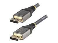 StarTech.com 5 m VESA-certifierad DisplayPort 1.4-kabel - 8K 60 Hz HDR10 - Ultra HD 4K 120 Hz-video - DP 1.4-kabel/-sladd - För skärmar/displayer - DisplayPort till DisplayPort-kabel - M/M - DisplayPort-kabel - DisplayPort (hane) till DisplayPort (hane) - DisplayPort 1.4 - 5 m - formpressad, passiv, 8K60 Hz (7680 x 4320) stöd, 4K120 Hz (3840 x 2160) stöd - grå, svart DP14VMM5M
