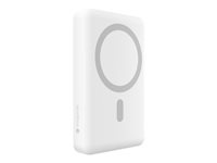 mophie snap+ - Trådlös powerbank - 10000 mAh - 15 Watt (24 pin USB-C) - vit 401115583