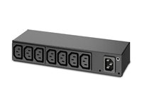 APC Basic Rack PDU AP6015A - Kraftdistributionsenhet (kan monteras i rack) - AC 100/120/200/208/230/240 V - ingång: IEC 60320 C14 - utgångskontakter: 8 (power IEC 60320 C13) - 1U - svart - för P/N: SCL500RM1U, SCL500RMI1U, SMTL750RM2UCNC, SMX2KR2UX145, SMX3KR2UNCX145, SMX750CUS AP6015A