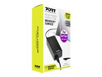 PORT Connect - Strömadapter - AC 100-240 V - 60 Watt - för Microsoft Surface Book, Go, Laptop, Pro (I mitten av 2017), Pro 3, Pro 4, Pro 6 900102