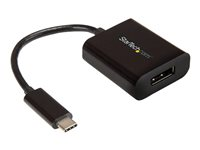 StarTech.com USB C to DisplayPort Adapter 4K 60Hz - USB Type-C to DP 1.4 Monitor Video Converter (DP Alt Mode) - Thunderbolt 3 Compatible - DisplayPort-adapter - USB-C (hane) till DisplayPort (hona) - Thunderbolt 3/DisplayPort 1.4 - 14 cm - 8K30 Hz (7680 x 4320) stöd, 4K60Hz stöd - svart - för P/N: BNDTB10GI, BNDTB210GSFP, BNDTB410GSFP, BNDTB4M2E1, BNDTBUSB3142, TB4CDOCK CDP2DP