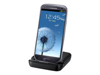 Samsung EB-H1G6L - Telefonladdningsställ + batteriladdare - för Galaxy S III EB-H1G6LLUGSTD