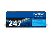Brother TN247C - Cyan - original - tonerkassett - för Brother DCP-L3510, L3517, L3550, HL-L3290, MFC-L3710, L3730, L3750, L3770 TN247C