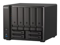 QNAP TS-H973AX-8G - NAS-server - 9 fack - SATA 6Gb/s - RAID 0, 1, 5, 6, 10, 50, JBOD, 60, RAID TP - RAM 8 GB - 2.5 Gigabit Ethernet / 10 Gigabit Ethernet - iSCSI support TS-H973AX-8G