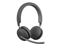 Logitech Zone Wireless 2 - Headset - på örat - Bluetooth - trådlös - aktiv brusradering - grafit - Certifierad för Microsoft-teams 981-001436