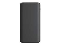 mophie essentials - Strömförsörjningsbank - 10000 mAh - 2 utdatakontakter (USB, 24 pin USB-C) 401111851