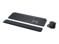 Logitech MX Keys Combo for Business - 2:a generationen - sats med tangentbord och mus - bakgrundsbelyst - trådlös - Bluetooth LE - AZERTY - fransk - grafit 920-010927