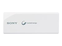 Sony CP-V3 - Power bank - 2800 mAh - 1.5 A (USB) - på kabel: Micro-USB - vit - för XPERIA E, J, L, M, Z1, Z1 (C6902) CP-V3W