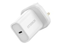 OtterBox - Strömadapter - 20 Watt - PD (USB-C) - vit 78-81346