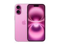 Apple iPhone 16 - 5G smartphone - dual-SIM / Internminne 128 GB - OLED-skärm - 6.1" - 2556 x 1179 pixlar - 2 bakre kameror 48 MP, 12 MP - front camera 12 MP - rosa MYEA3QN/A