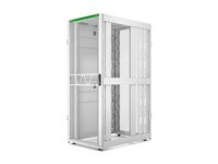 APC NetShelter SX Gen 2 - Rack skåp - 1991 H x 800 B x 1200 D mm, med sidor - golvstående - vit - 42U - 19" - för P/N: SMT1000RM1U, SMT750RM1U, SRTL10KRM4UT, SRTL5KRM2UI-HW, SRTL5KRM2UT-HW, SRTL8KRM4UT AR3380W2