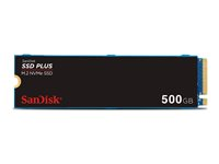 SanDisk SSD PLUS - SSD - 500 GB - inbyggd - M.2 2280 - PCIe 3.0 (NVMe) SDSSDA3N-500G-G26