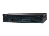 Cisco 2911 Voice Bundle - Router - röst/faxmodul 1GbE - WAN-portar: 3 - rackmonterbar CISCO2911-V/K9