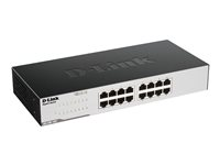 D-Link GO-SW-16G - Switch - ohanterad - 16 x 10/100/1000 - skrivbordsmodell GO-SW-16G/E