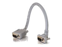 C2G Premium SXGA 90° Up Angled - VGA-kabel - HD-15 (VGA) (hane) till HD-15 (VGA) (hane) - 50 cm - 90° anslutning 81040