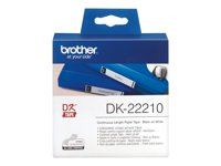 Brother DK-22210 - Svart på vitt - Rulle (2,9 cm x 30,5 m) etiketter - för Brother QL-1050, 1060, 1110, 500, 550, 560, 570, 580, 600, 650, 700, 710, 720, 820 DK22210