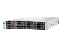 HPE StoreVirtual 4530 - Hårddiskarray - 24 TB - 12 fack (SAS-2) - HDD 2 TB x 12 - iSCSI (1 GbE), iSCSI (10 GbE) (extern) - kan monteras i rack - 2U B7E23A