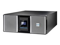 Eaton 9PX G2 9PX8KIRTNBPG2 - UPS (rackmonterbar/extern) - HotSwap - AC 200/208/220/230/240 V - 8000 Watt - 8000 VA - 1-fas - 9 Ah - Ethernet 10/100/1000, RS-232, USB - utgångskontakter: 17 - PFC - 4U - 19" - svart, silver 9PX8KIRTNBPG2