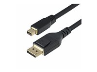 StarTech.com Mini DP to DisplayPort 1.4 Cable 8K 60Hz HBR3 4K - DisplayPort-kabel - Mini DisplayPort (hane) till DisplayPort (hane) spärrad - Displayport 1.4/Thunderbolt 2 - 3.1 m - 8K60 Hz (7680 x 4320) stöd, 4K120 Hz (3840 x 2160) stöd - svart DP14MDPMM10F