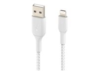 Belkin BoostCharge - Lightning-kabel - Lightning hane till USB hane - 3 m - vit CAA002BT3MWH