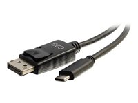 C2G - Adapterkabel - USB-C (hane) till DisplayPort (hane) - USB 3.1 / Thunderbolt 3 / DisplayPort - 30.5 cm - stöd för 4K, guldblinkade kontakter - svart 26899