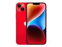 Apple iPhone 14 Plus - (PRODUCT) RED - 5G smartphone - dual-SIM / Internminne 128 GB - OLED-skärm - 6.7" - 2778 x 1284 pixlar - 2 bakre kameror 12 MP, 12 MP - front camera 12 MP - röd MQ513QN/A