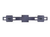 Multibrackets M Duo Quick Release Plate - Monteringskomponent (snabbfrigöringskonsol) - för 2 LCD-bildskärmar - svart 7350073730711
