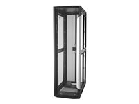 HPE 600mm x 1200mm Enterprise Pallet Rack - Rack - svart ram, svart med silverutpressning - 42U - för ProLiant DL120 Gen9, DL160 Gen9, DL180 Gen9, DL20 Gen9, DL380 Gen9, DL80 Gen9, m400 BW907A