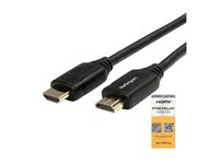StarTech.com Premium Höghastighets HDMI-kabel med Ethernet - 4K 60 Hz - 2 m - HDMI-kabel med Ethernet - HDMI hane till HDMI hane - 2 m - svart - för P/N: EXTEND-HDMI-4K40C6P1, KITBXAVHDPEU, KITBXAVHDPUK, KITBXDOCKPEU, KITBXDOCKPUK HDMM2MP