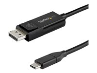 StarTech.com USB C till DisplayPort 1.4-kabel på 2 m för 8K vid 60 Hz/4K - dubbelriktad vändbar videokabeladapter för DP till USB-C eller USB-C till DP - HBR3/HDR/DSC - USB Type C/TB3-skärmkabel - DisplayPort-kabel - USB-C (hane) till DisplayPort (hane) - USB 3.1 / Thunderbolt 3 / DisplayPort 1.4 - 2 m - aktiv, 8K UHD-stöd (7680 x 4320) - svart CDP2DP142MBD