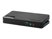 Targus USB 3.0 SuperSpeed Docking Station (Single Video) - Dockningsstation - USB - DVI - 1GbE - Europa ACP076EUZ