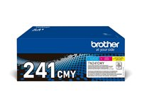 Brother TN241CMY - 3-pack - gul, cyan, magenta - original - tonerkassett - för Brother DCP-9015CDW, DCP-9020CDW, HL-3150CDW, MFC-9140CDN, MFC-9330CDW, MFC-9340CDW TN241CMY