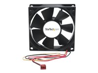 StarTech.com 80x25mm Dual Ball Bearing Computer Case Fan w/ TX3 Connector (FANBOX2) - Fläktsats för system - 80 mm FANBOX2