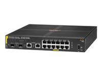 HPE Aruba 6100 12G Class4 PoE 2G/2SFP+ 139W Switch - Switch - Administrerad - 12 x 10/100/1000 (PoE+) + 2 x 1 Gigabit / 10 Gigabit SFP+ + 2 x 1000Base-T - rackmonterbar - PoE+ (139 W) JL679A