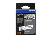 Brother FLe 2511 - Polyester - svart på vitt - 21 x 45 mm 72 etikett (er) (1 rulle/rullar x 72 matrisskurna etiketter - för Brother PT-P950NW; P-Touch PT-D800W FLE2511