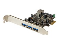 StarTech.com PCI Express USB 3.0-kort med 4 portar - USB-adapter - PCIe 2.0 låg profil - USB 3.0 x 4 - för P/N: CFASTRWU3, ST1030USBM, ST43004UA, ST4300MINI, TB31PCIEX16 PEXUSB3S42