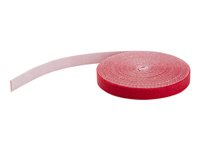 StarTech.com 100ft Hook and Loop Roll, Cut-to-Size Reusable Cable Ties, Bulk Industrial Wire Fastener Tape /Adjustable Fabric Wraps Red / Resuable Self Gripping Cable Management Straps - Adjustable Loop Ties (HKLP100RD) - Kardborrefäste - 30.48 cm - röd - för P/N: HKLP100, HKLP100BL, HKLP100GN, HKLP100YW HKLP100RD
