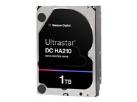 WD Ultrastar DC HA210 HUS722T1TALA604 - Hårddisk - 1 TB - inbyggd - 3.5" - SATA 6Gb/s - 7200 rpm - buffert: 128 MB 1W10001