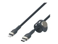 Belkin BoostCharge - Lightning-kabel - 24 pin USB-C hane till Lightning hane - 1 m - blå CAA011BT1MBL