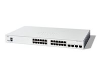 Cisco Catalyst 1300-24T-4G - Switch - L3 - Administrerad - 24 x 10/100/1000Base-T + 4 x Gigabit SFP - rackmonterbar C1300-24T-4G